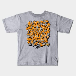 Pac One Graffiti Alphabet 23 Kids T-Shirt